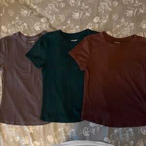 3 Old Navy Ribbed Tees